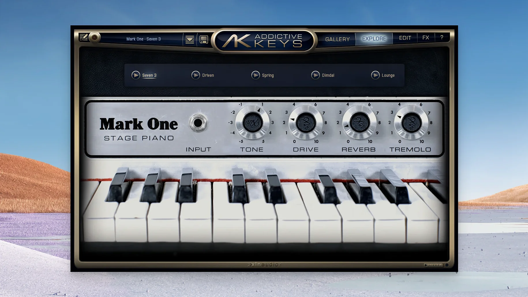 Addictive Keys — example 1 addictive keys vst free download: the interface