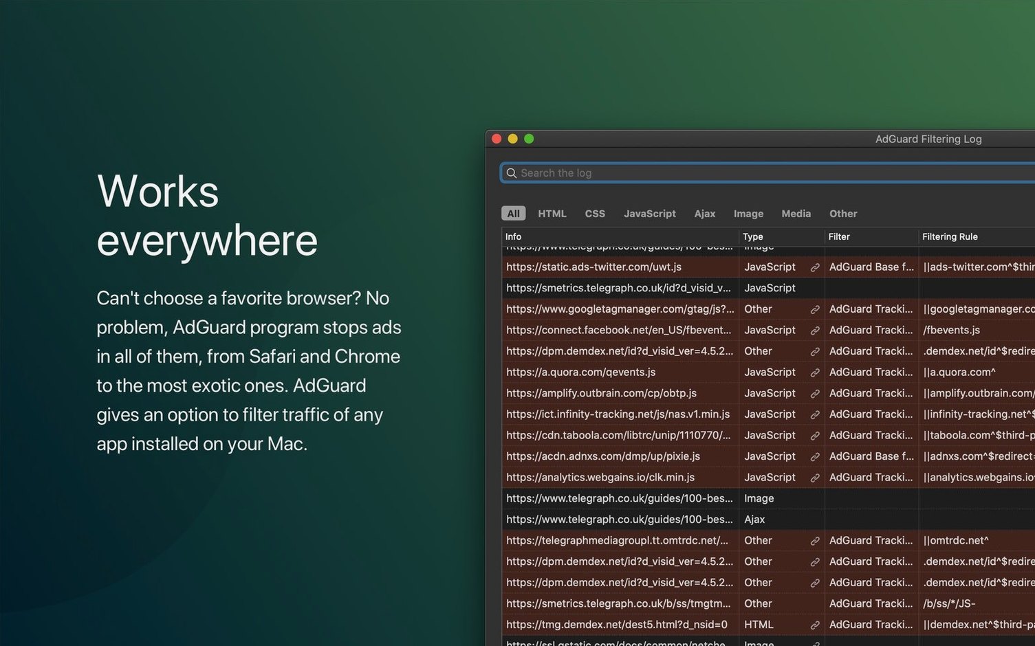Adguard app screen 3