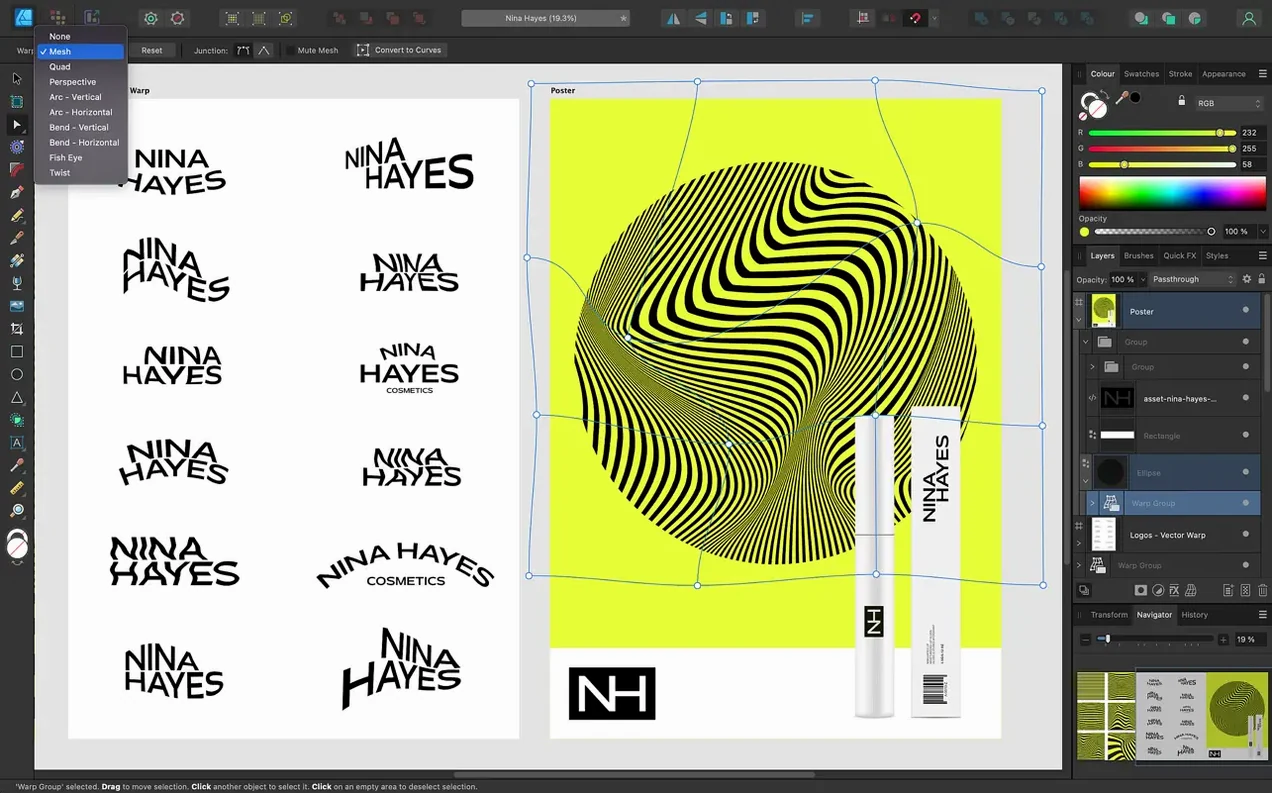 Affinity Designer app screen 4