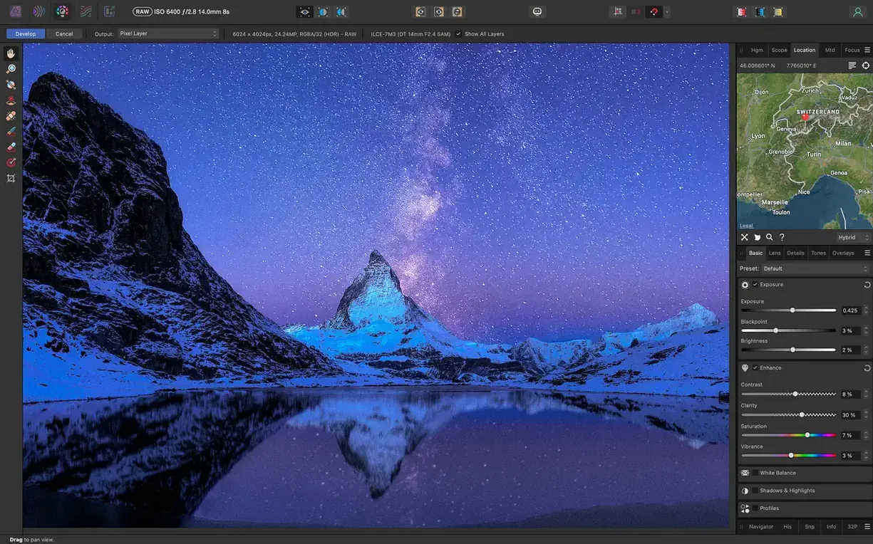 Affinity Photo — example 3 Affinity Photo macOS window 3