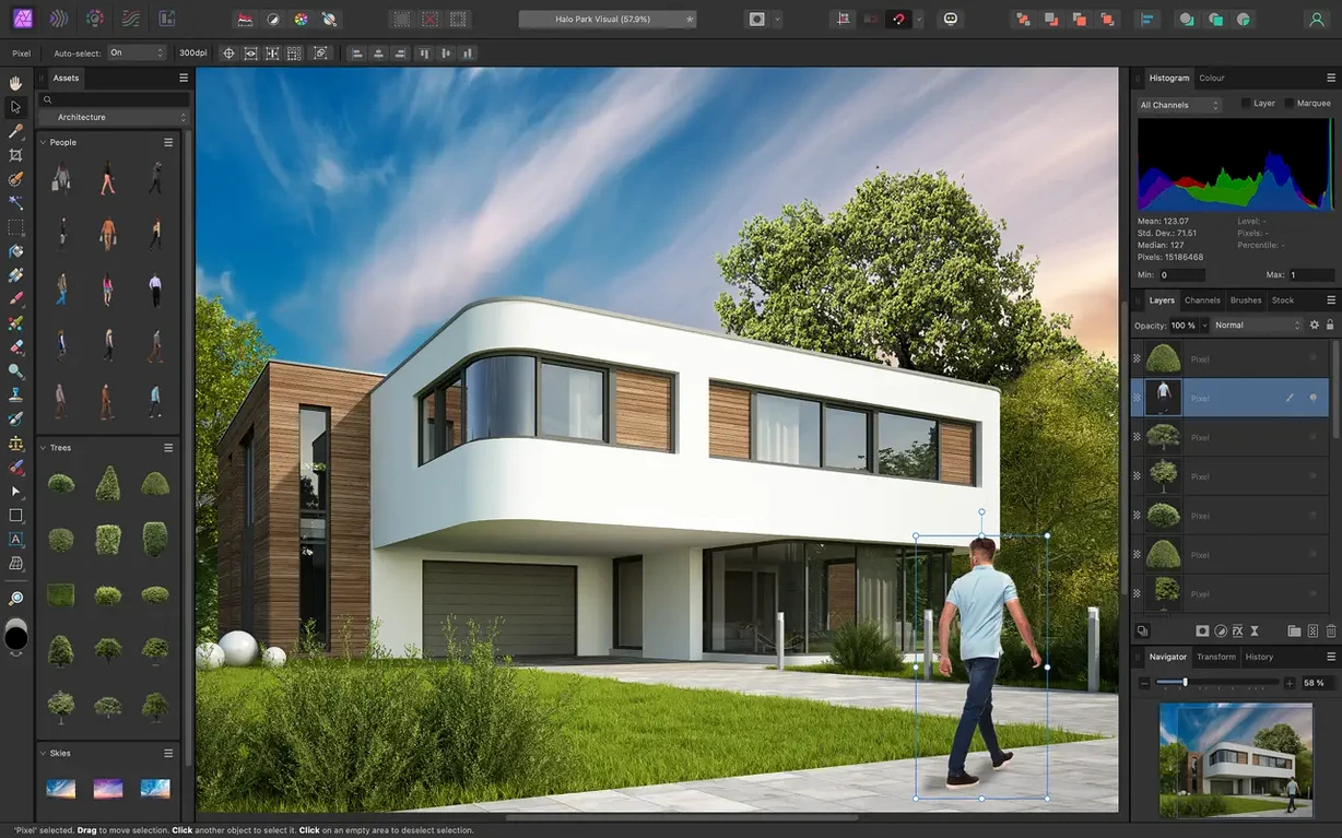 Affinity Photo — example 4 Affinity Photo macOS window 4