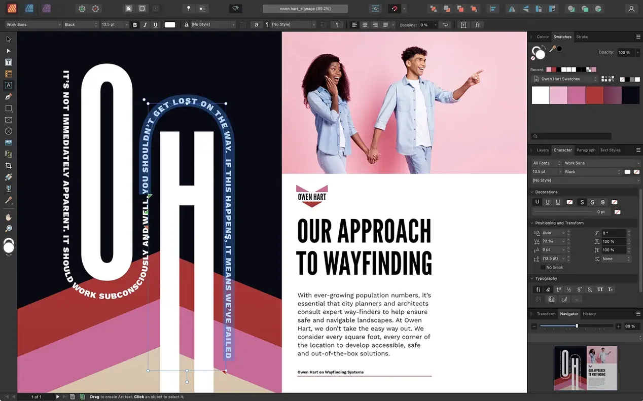 Affinity Publisher — example 1 affinity publisher: app overview