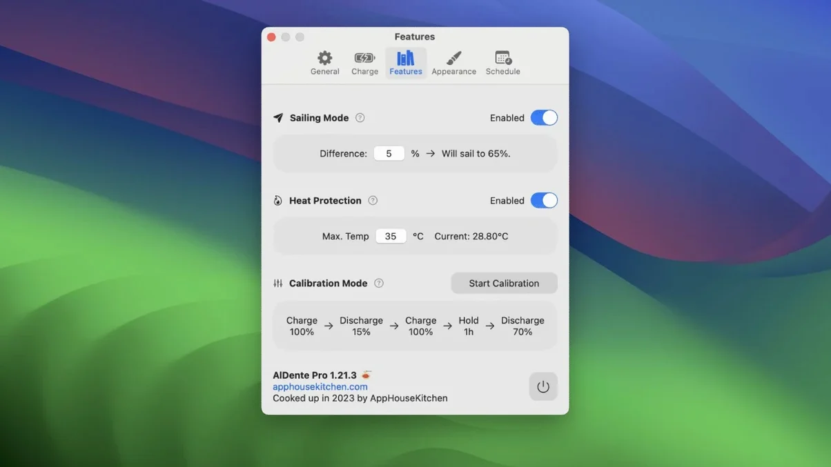 AlDente macOS window 2