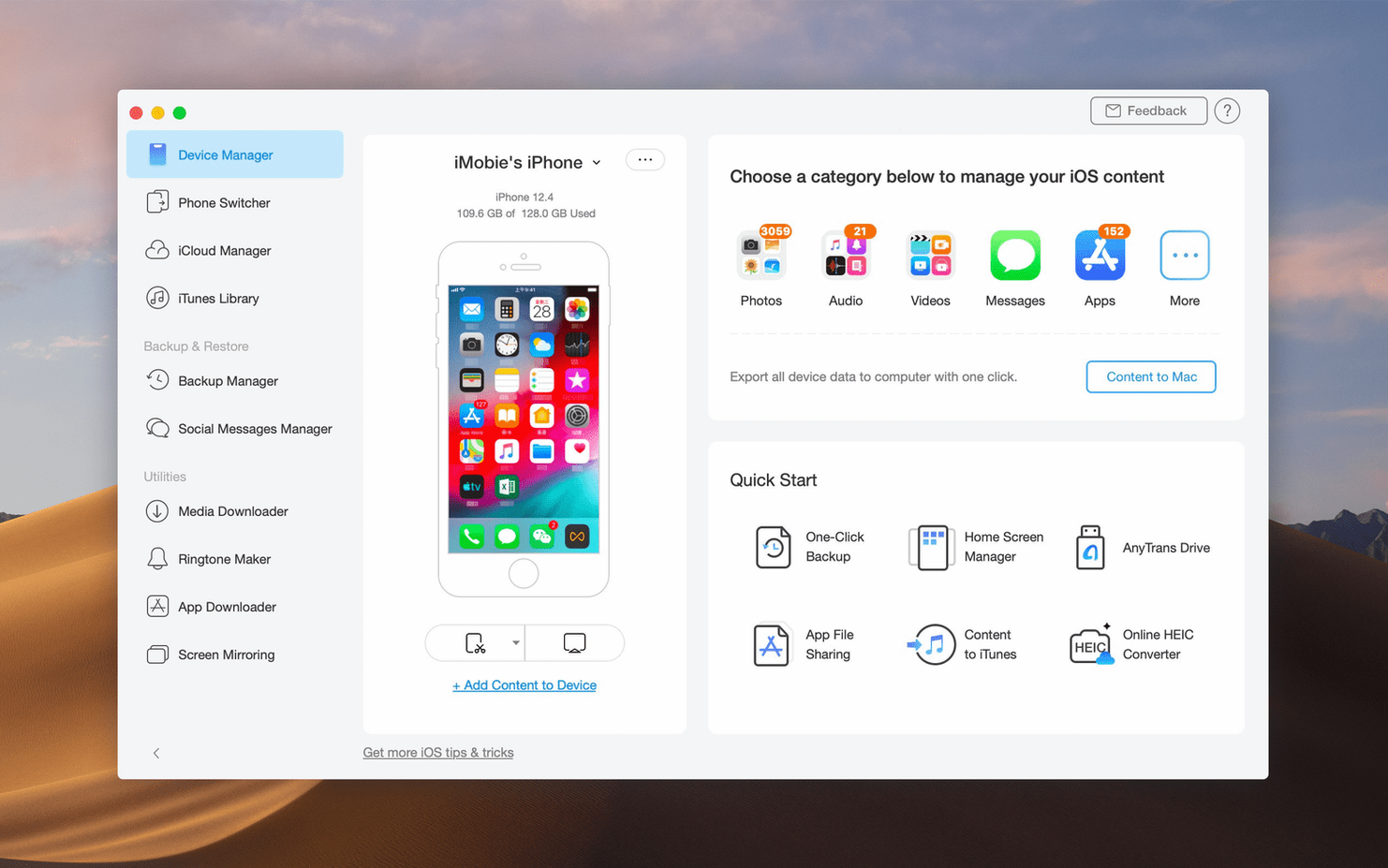 anytrans for ios: app overview