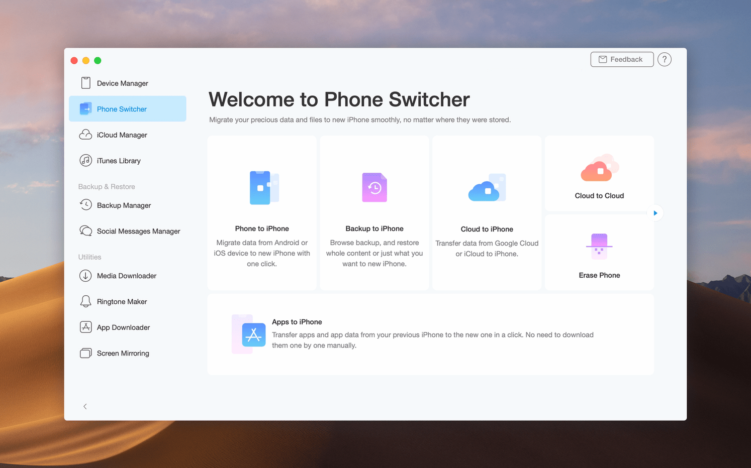 AnyTrans for iOS macOS window 3