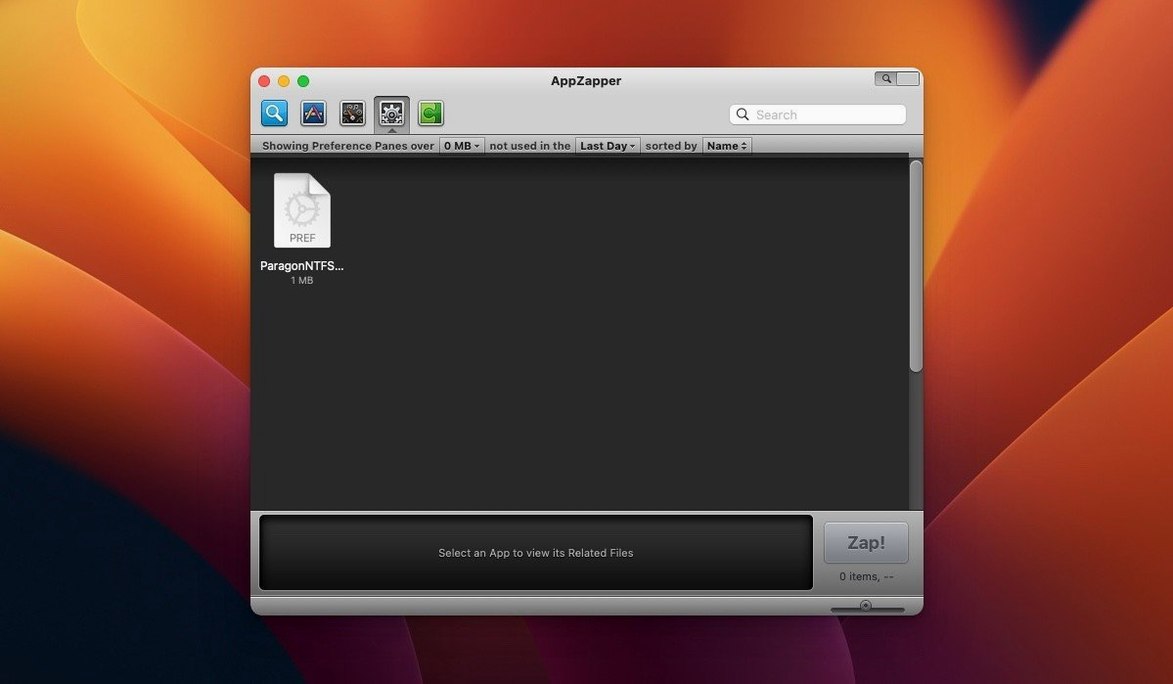 AppZapper app screen 2