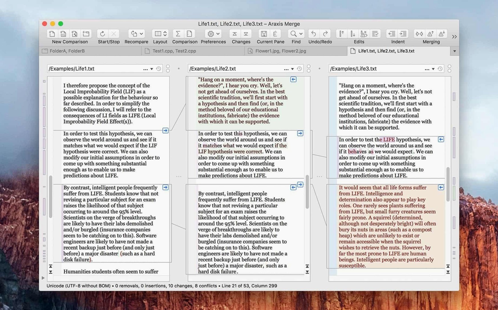 Araxis Merge macOS window 3