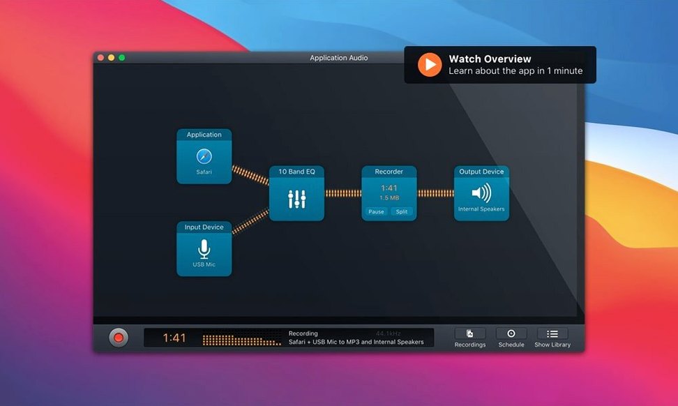 Audio Hijack — example 1 audio hijack 4: the interface