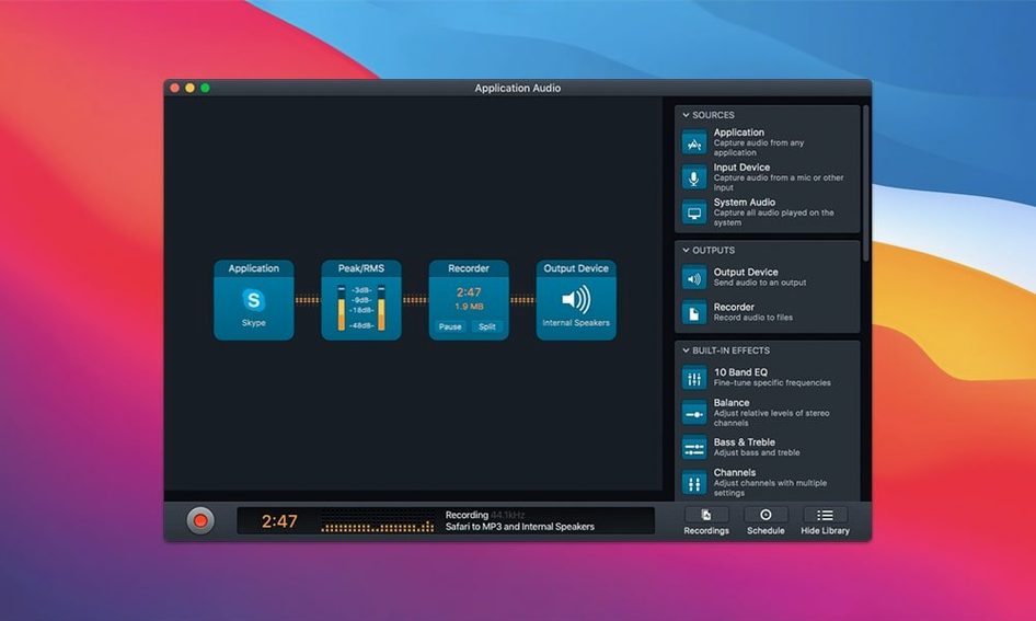 Audio Hijack — example 2 Audio Hijack macOS window 2