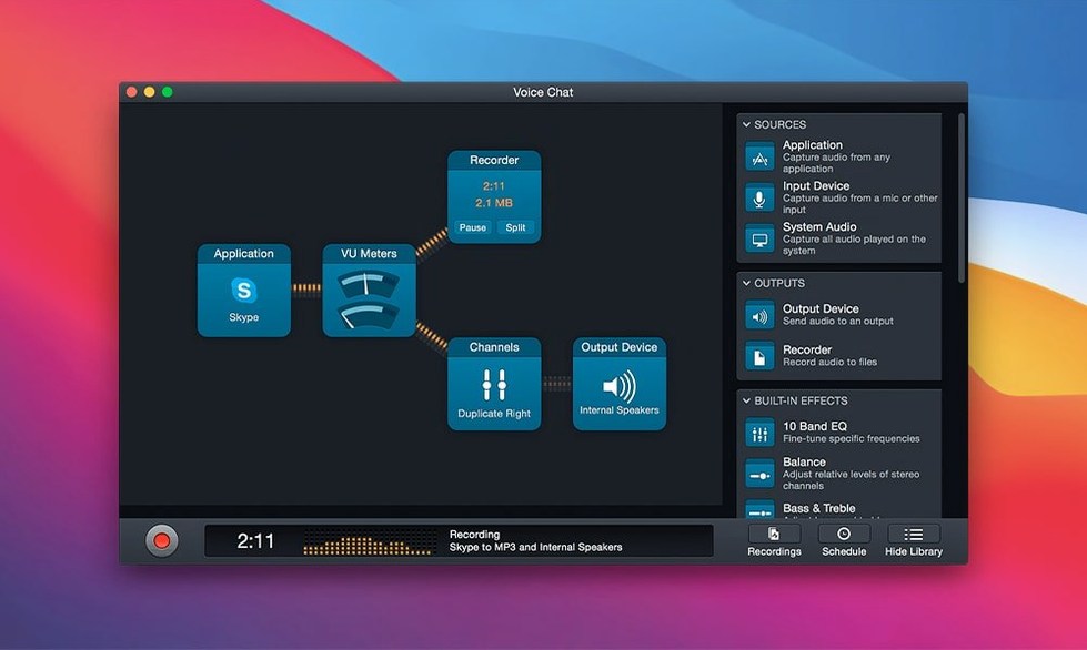 Audio Hijack — example 3 Audio Hijack macOS window 3