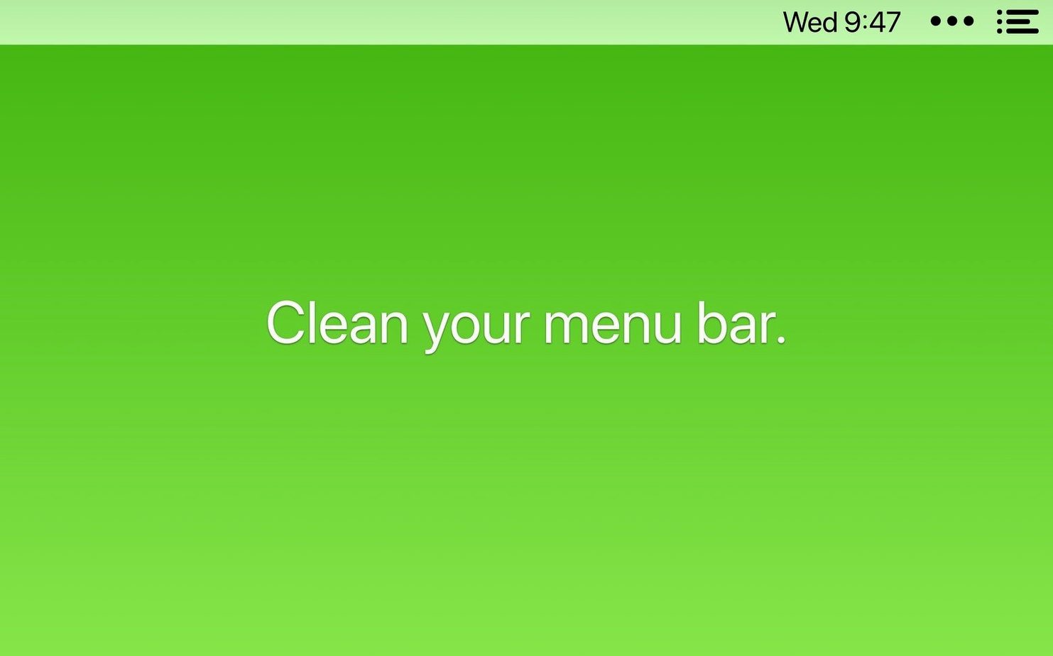 Bartender — example 2 Bartender macOS window 2