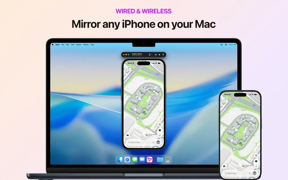 Bezel • Phone Mirror walkthrough 1 bezel • phone mirror mac torrent: the interface