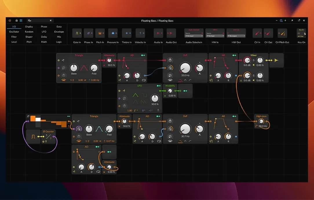 Bitwig Studio macOS window 2
