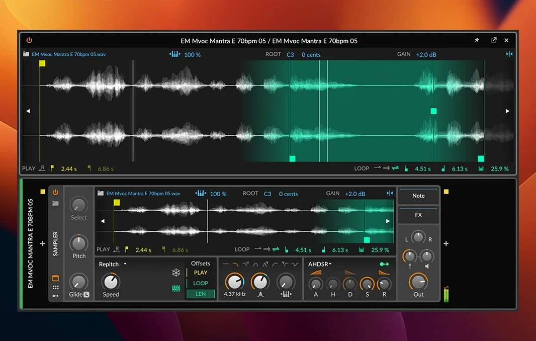 Bitwig Studio macOS window 3