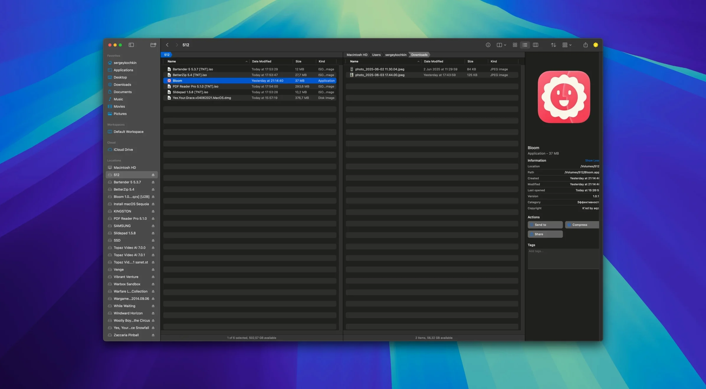 Bloom — example 1 bloom oeksound torrent: the interface