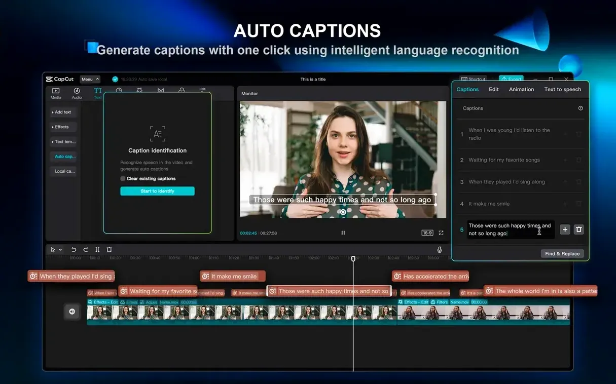 CapCut app screen 3