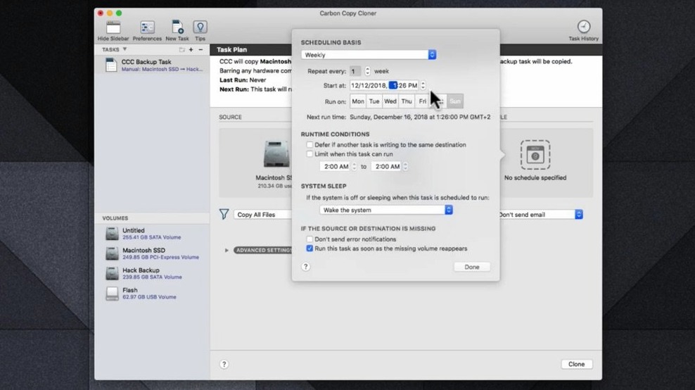 Carbon Copy Cloner app screen 4