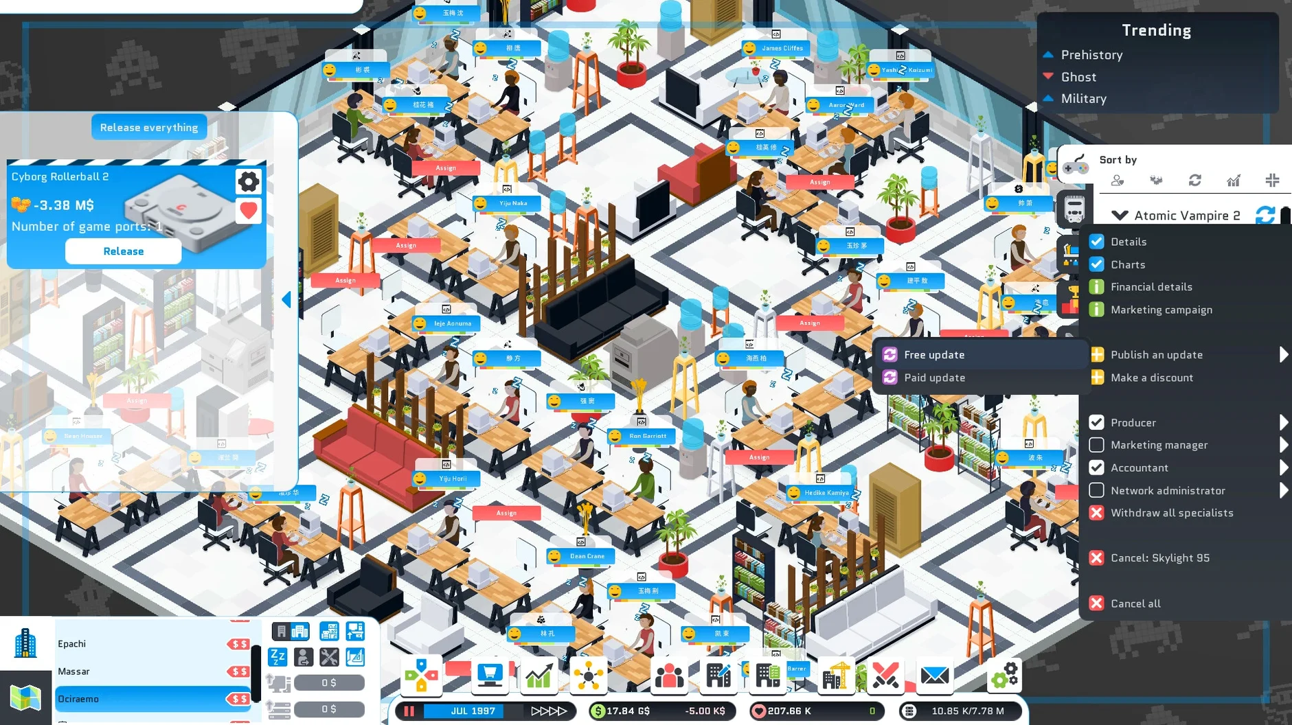 City Game Studio: Your Game Dev Adventure Begins — example 2 City Game Studio: Your Game Dev Adventure Begins macOS window 2