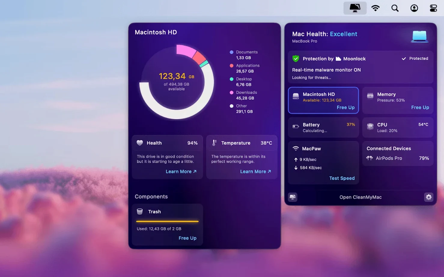 CleanMyMac app screen 4