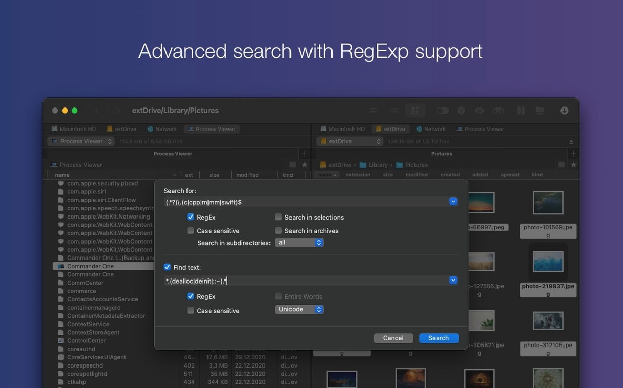 Commander One PRO macOS window 3