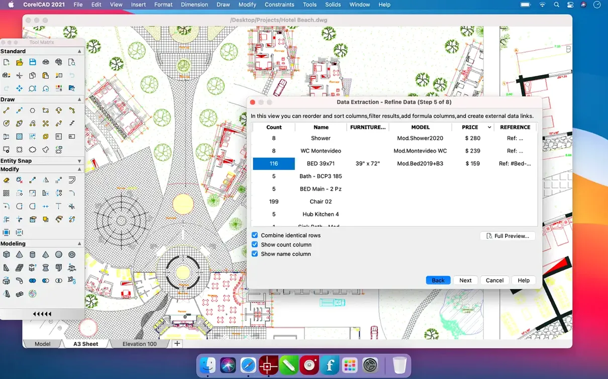 CorelCAD macOS window 2