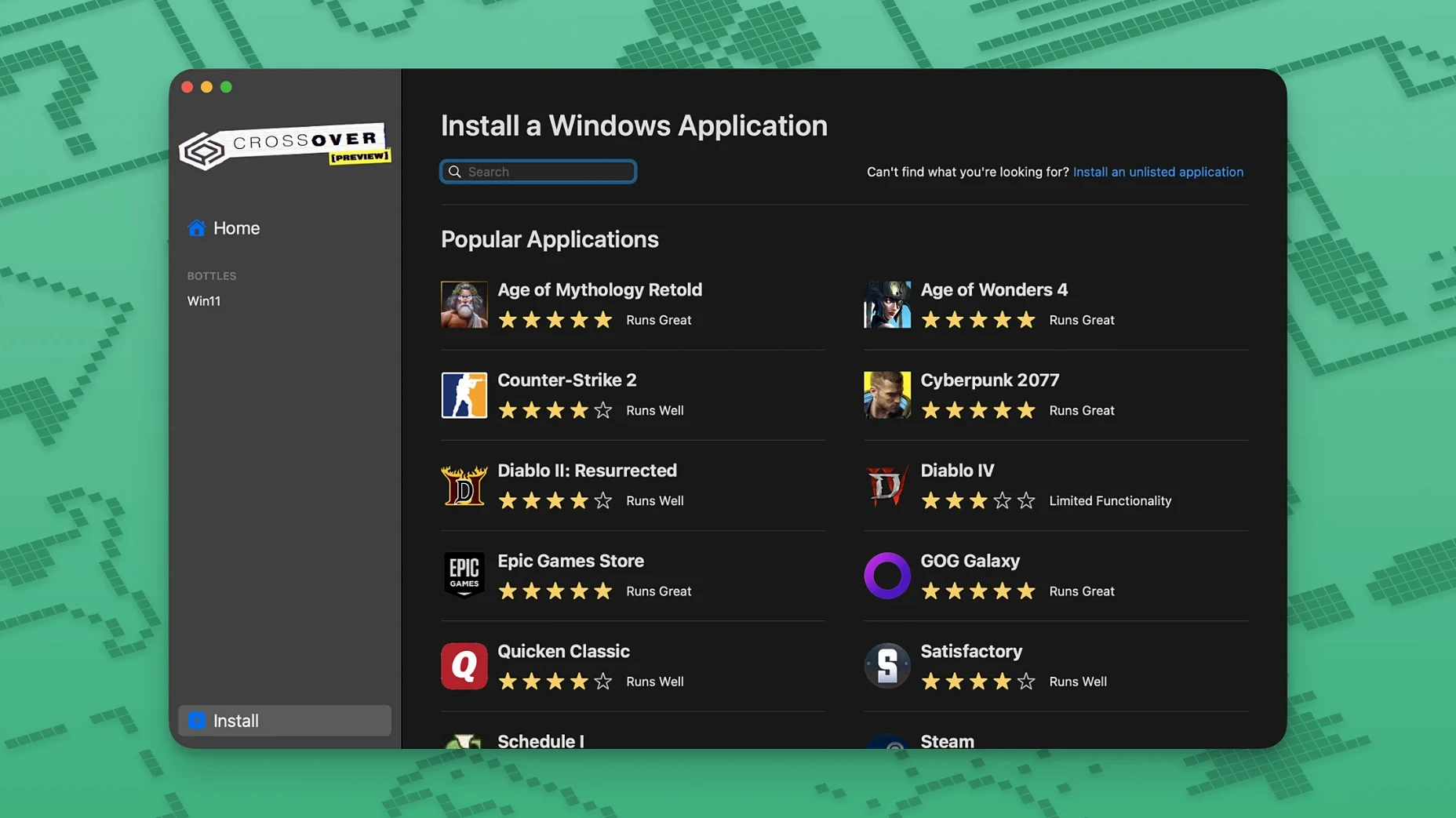 CrossOver walkthrough 1 crossover dmg: app overview