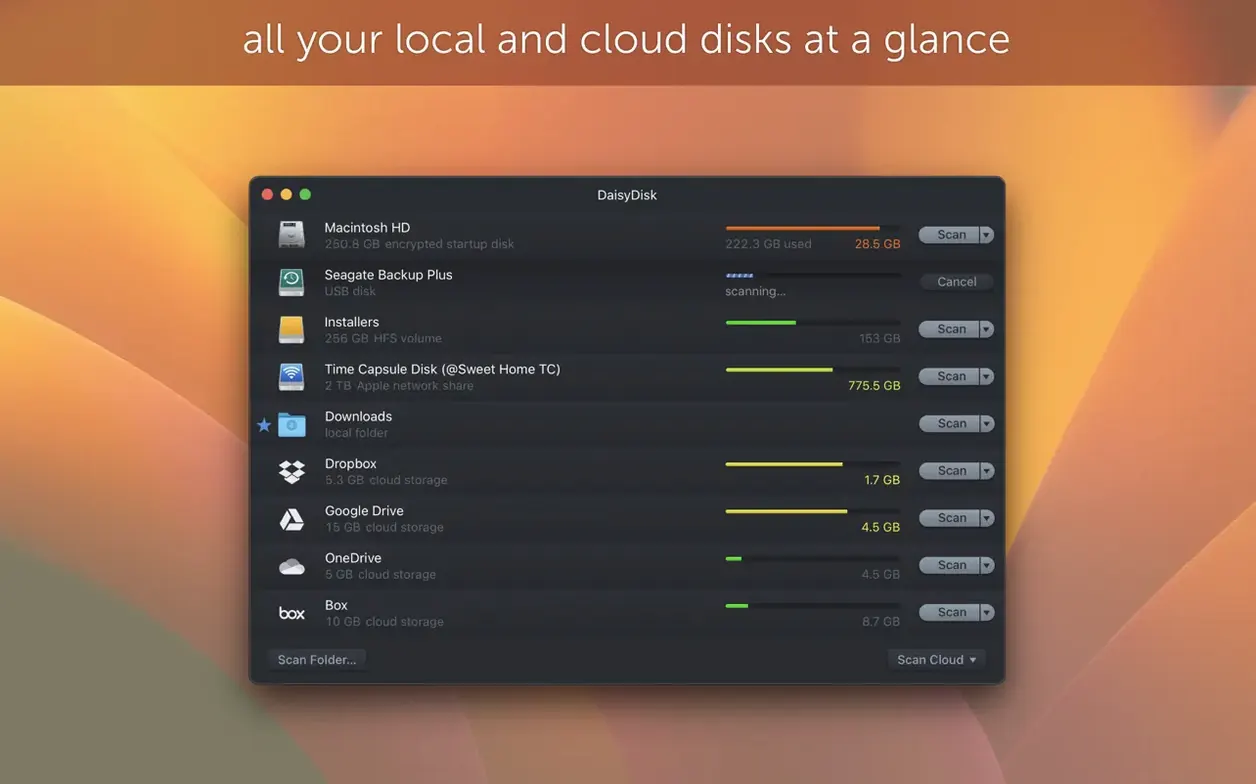 DaisyDisk walkthrough 2 DaisyDisk app screen 2