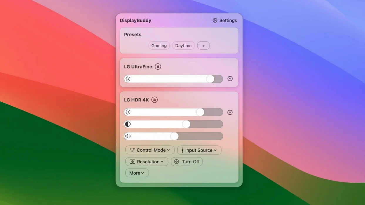 DisplayBuddy walkthrough 2 DisplayBuddy app screen 2