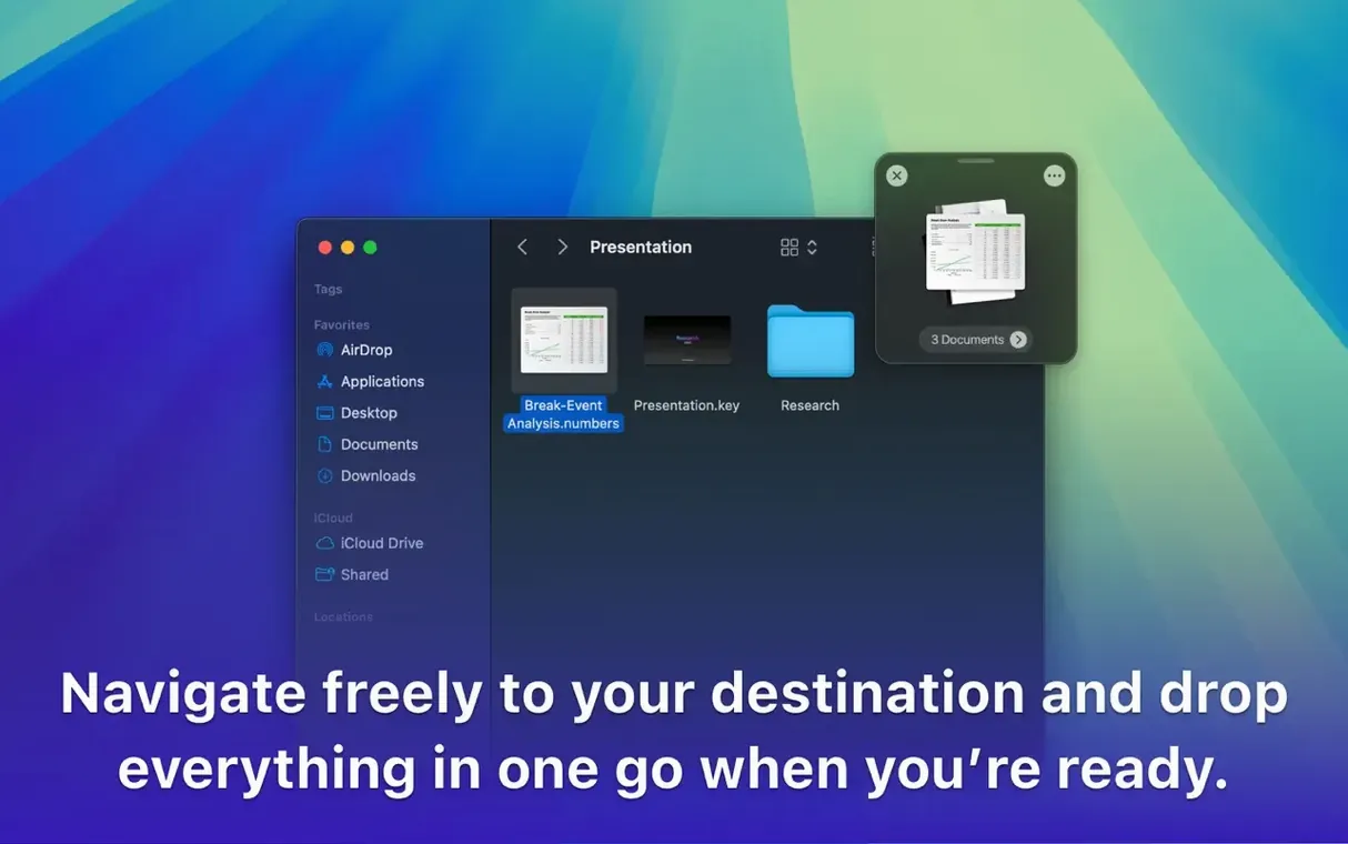 Dropover walkthrough 2 Dropover app screen 2