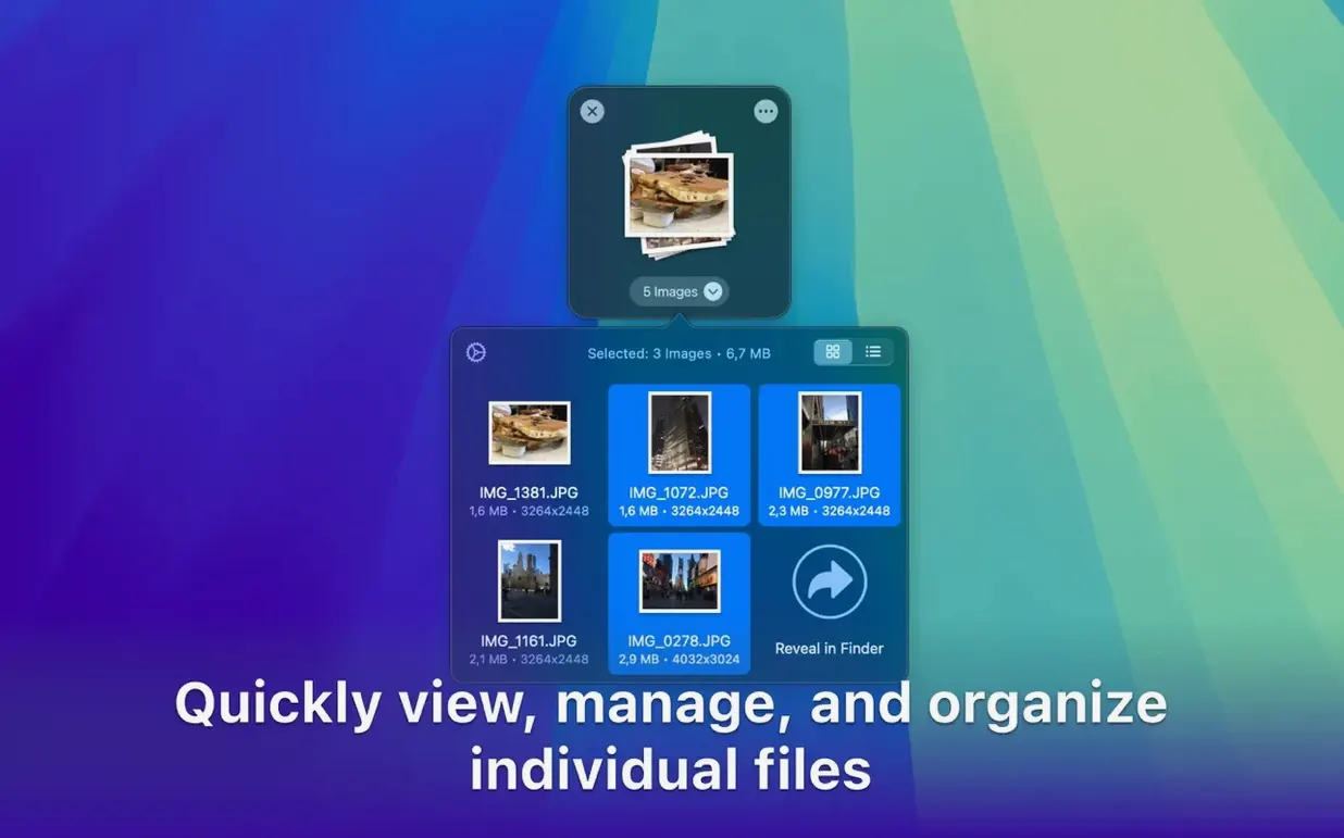 Dropover — example 5 Dropover macOS window 5