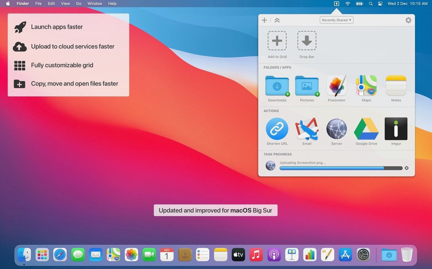 dropzone 5 for mac free download: the interface