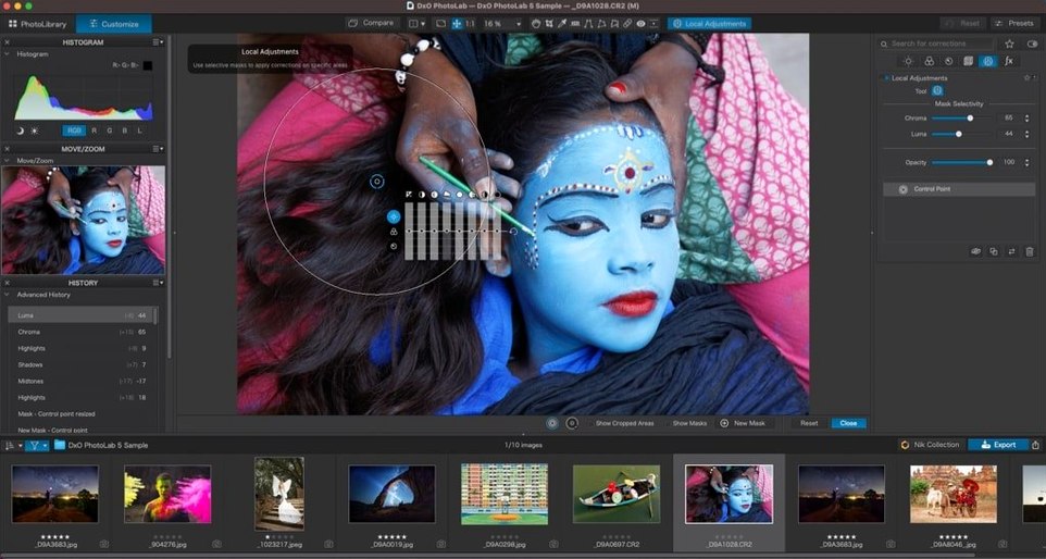 DxO PhotoLab — example 3 DxO PhotoLab macOS window 3