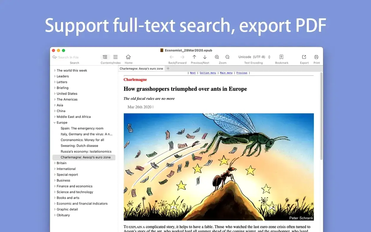 EPUB Reader Plus macOS window 3