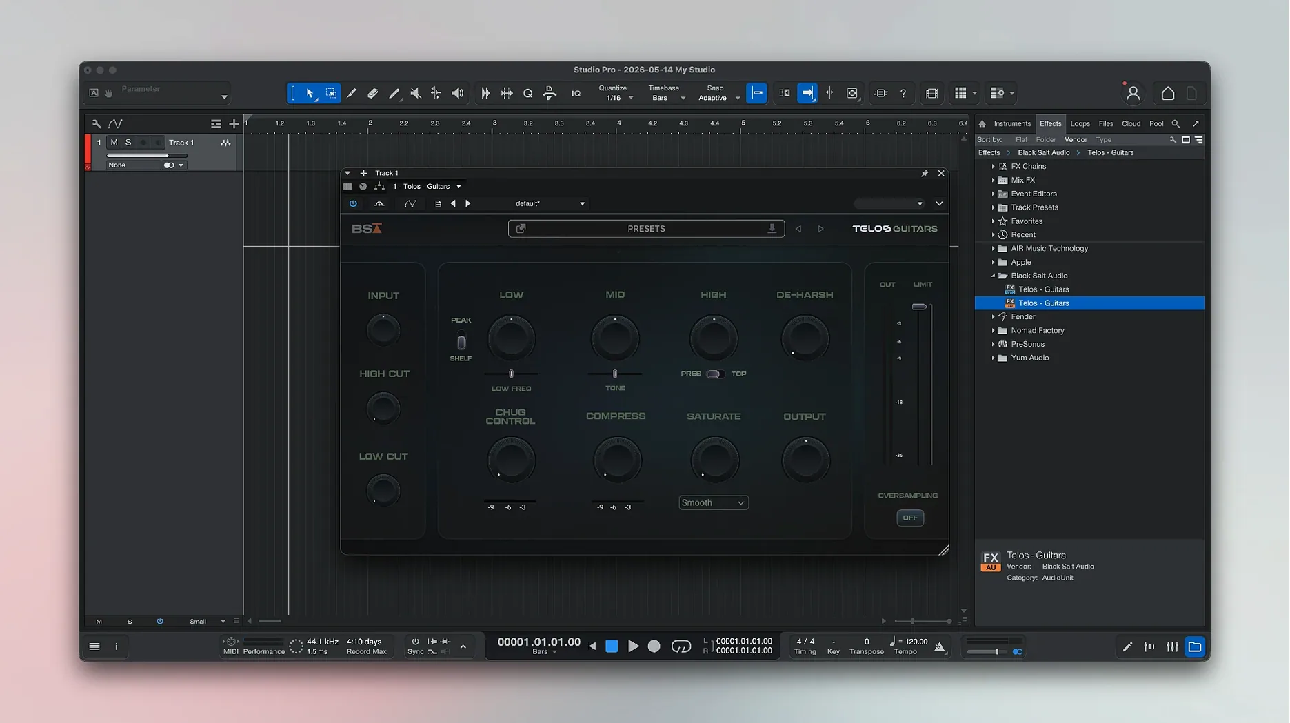Fender Studio Pro app screen 4