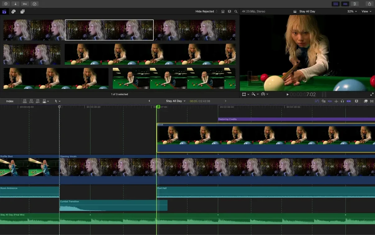 Final Cut Pro macOS window 2