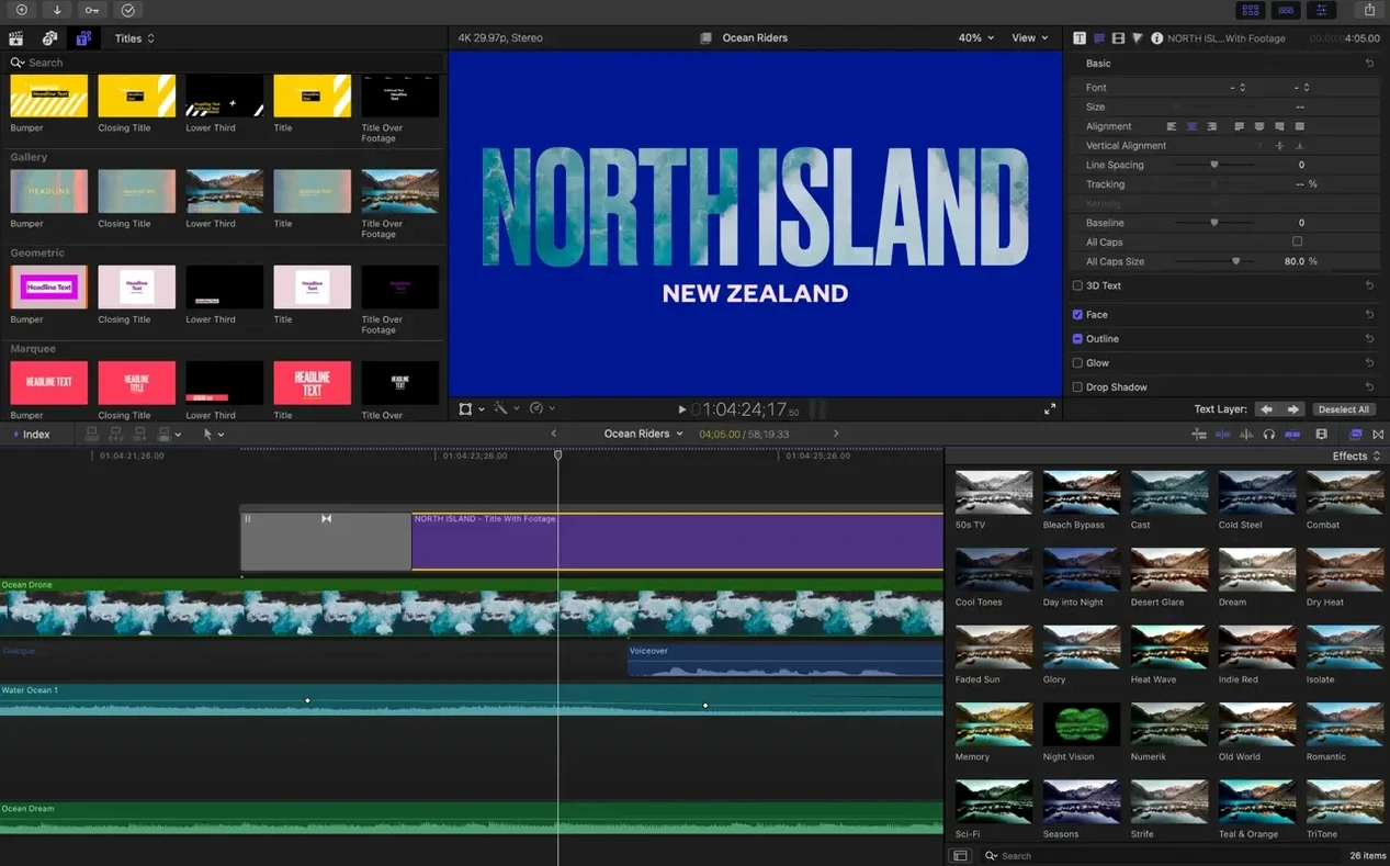 Final Cut Pro app screen 5