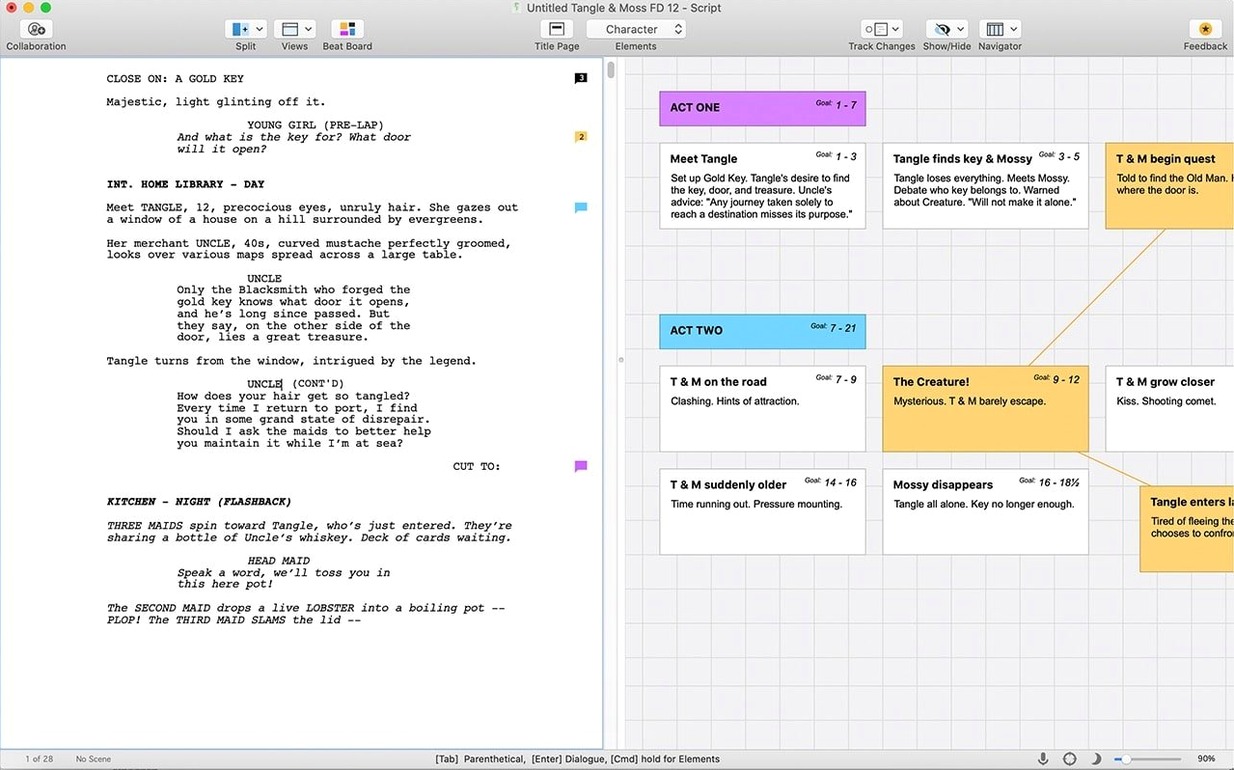 Final Draft — example 1 final draft 13 mac torrent: the interface