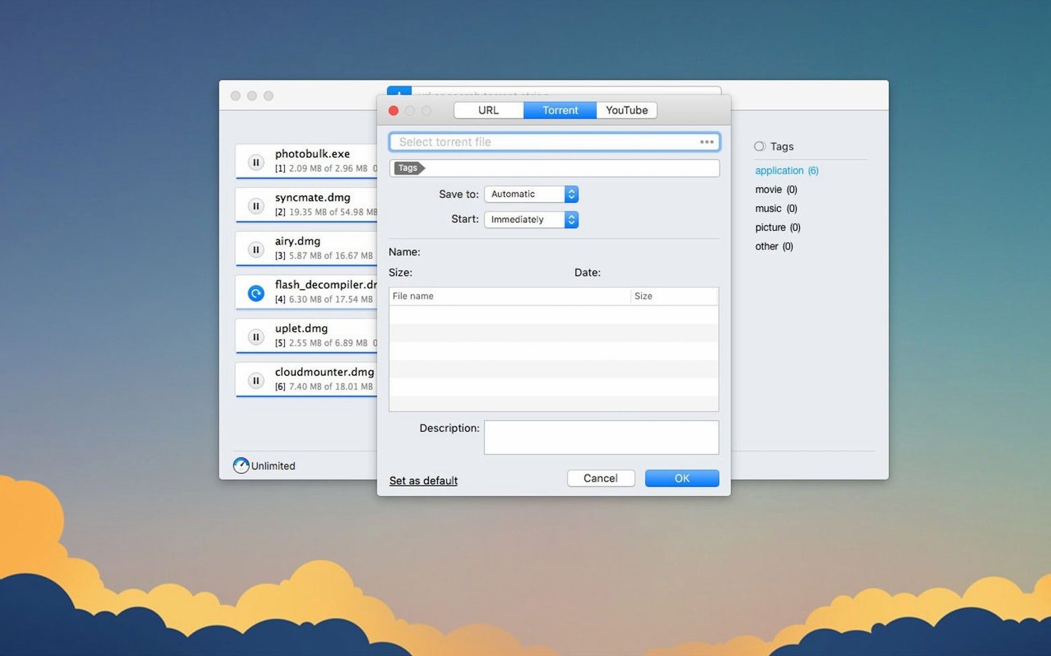 Folx Pro — example 1 folx pro: app overview