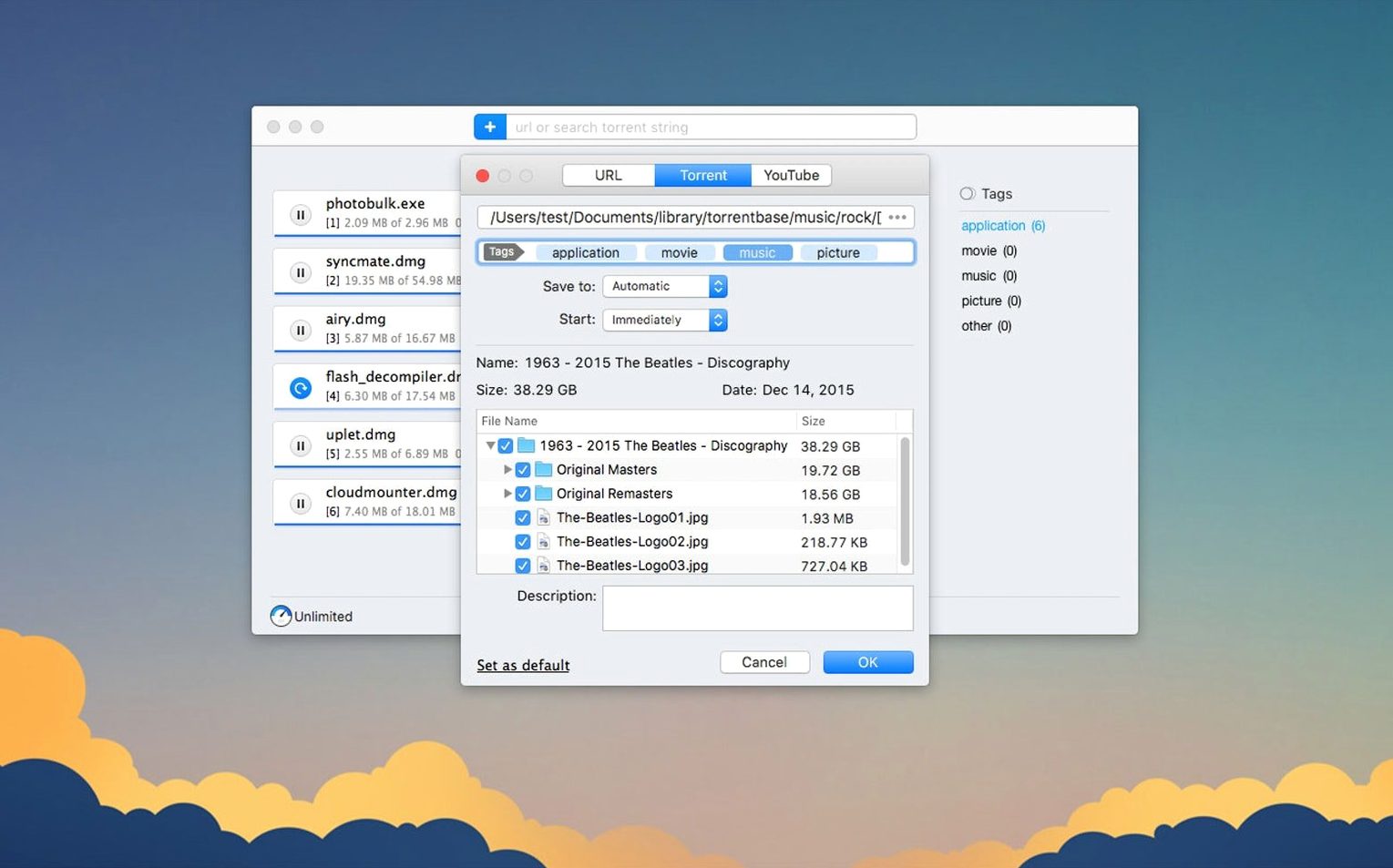 Folx Pro — example 4 Folx Pro macOS window 4