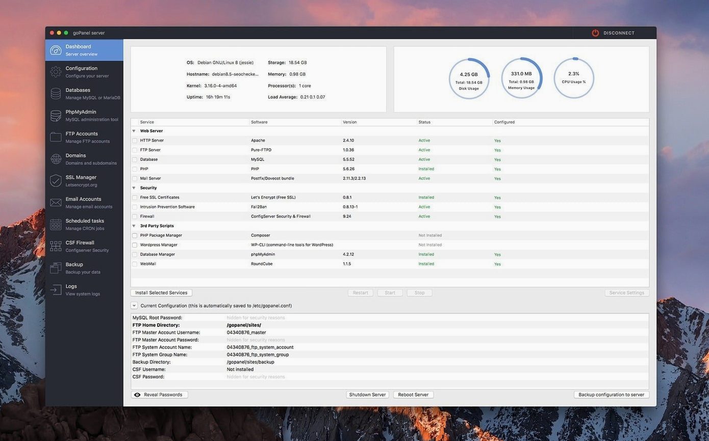 goPanel 2 — example 2 goPanel 2 macOS window 2