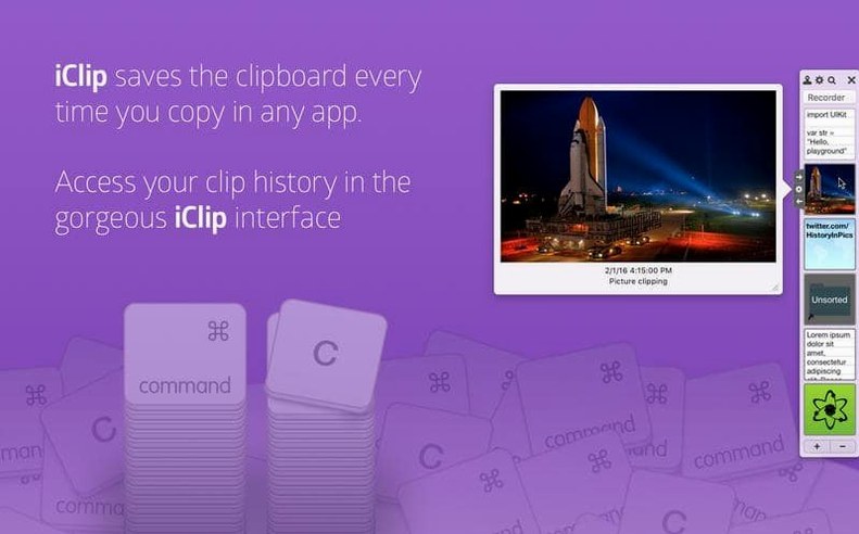 iClip — example 1 download iclip for mac: app overview