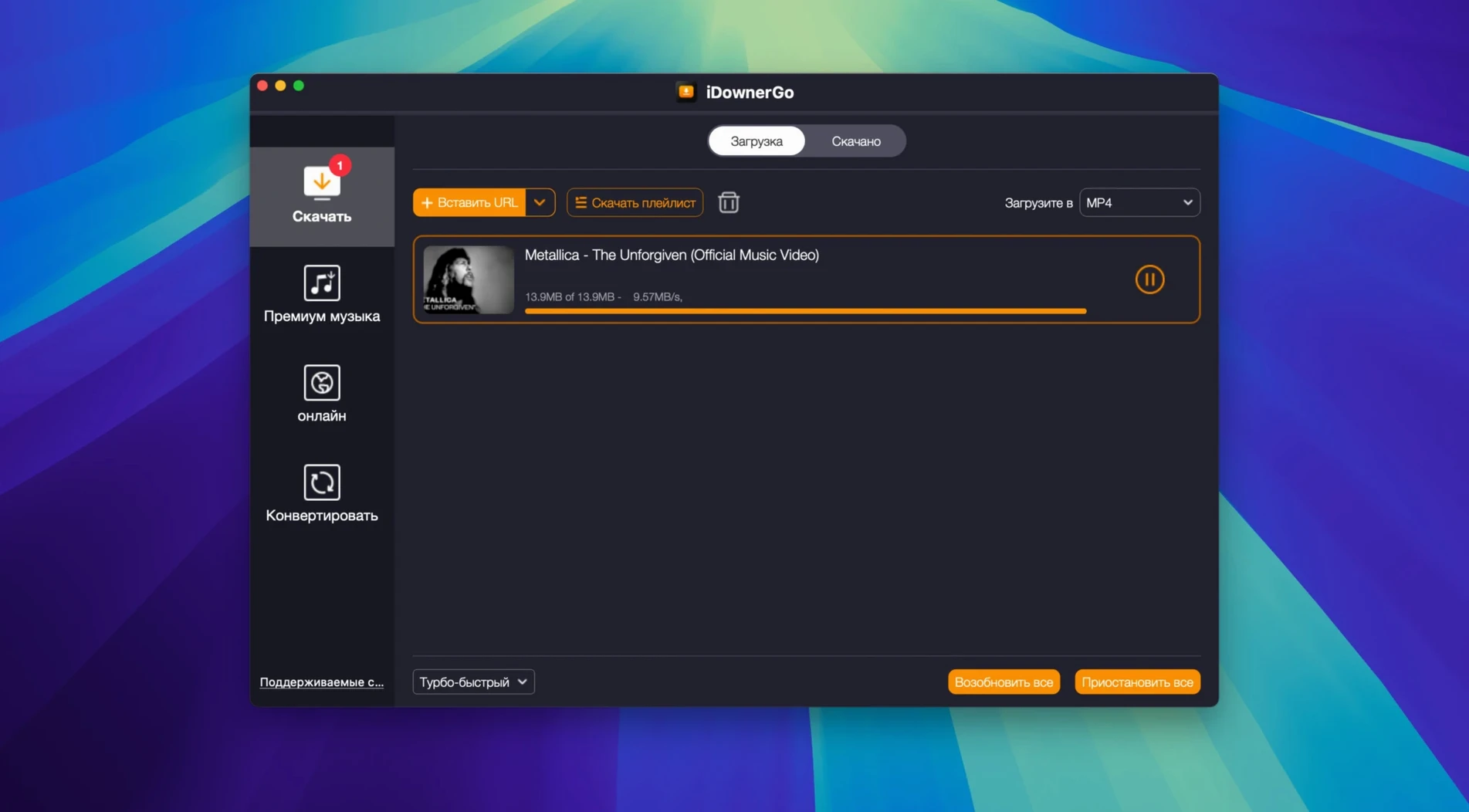iDownerGo macOS window 2
