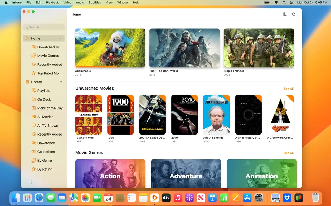 infuse 8 pro: app overview