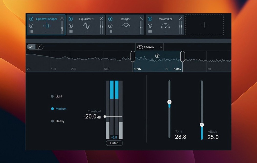 iZotope Ozone — example 4 iZotope Ozone macOS window 4