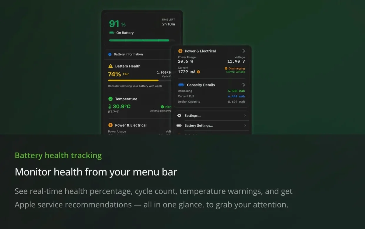 Juicy: Battery Alerts & Health walkthrough 4 Juicy: Battery Alerts & Health app screen 4