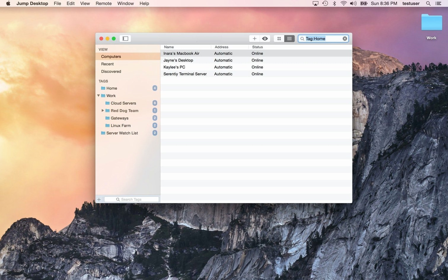 Jump Desktop — example 4 Jump Desktop macOS window 4