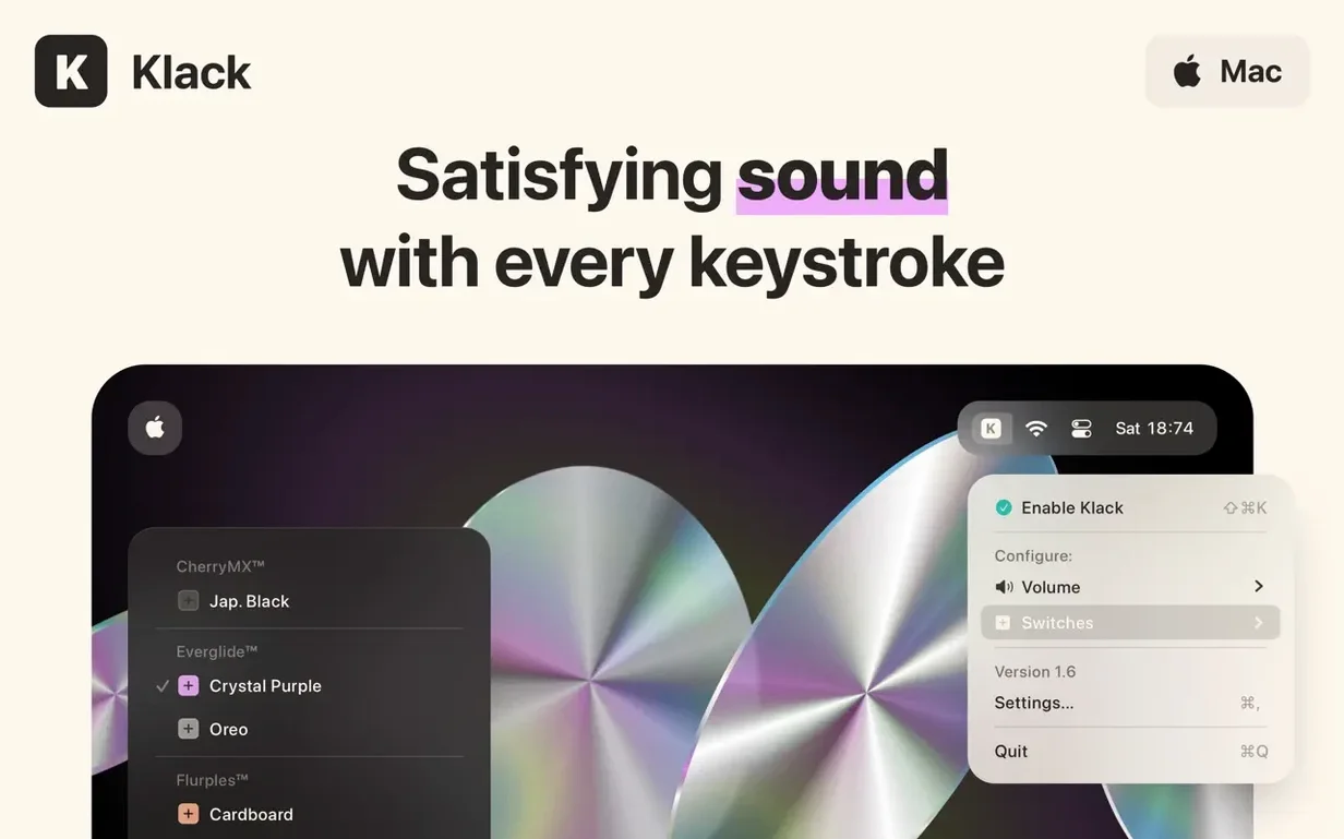 Klack — example 1 klack mac torrent: the interface