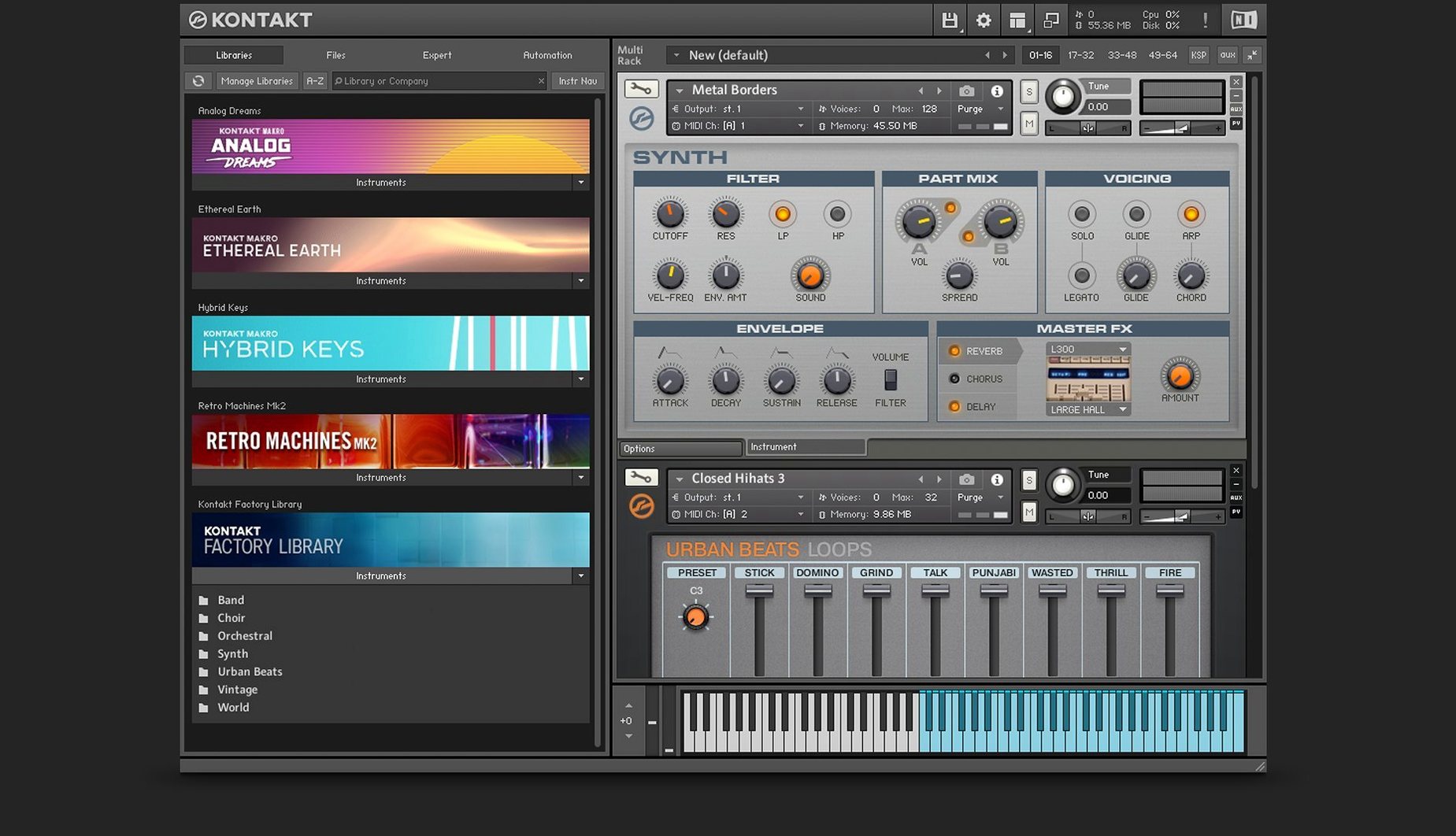 Kontakt — example 4 Kontakt macOS window 4