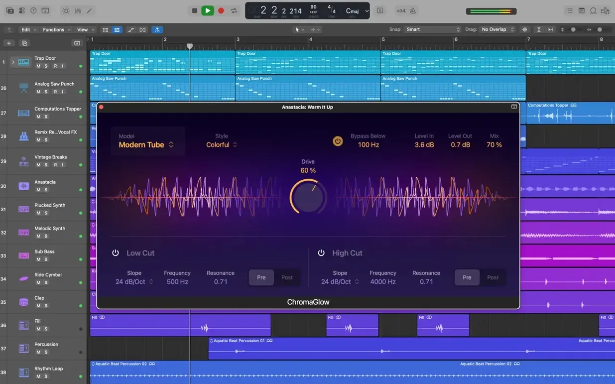 Logic Pro — example 3 Logic Pro macOS window 3
