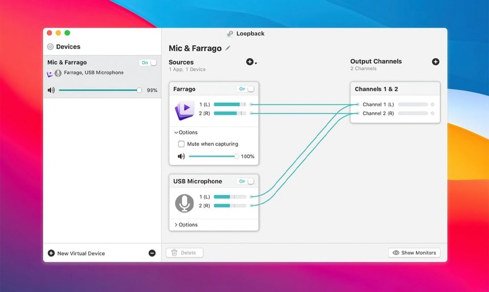 Loopback — example 3 Loopback macOS window 3
